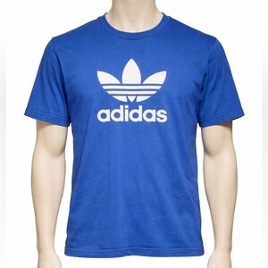 adidas Men’s Classic Blue Trefoil Logo Short Sleeve Tee